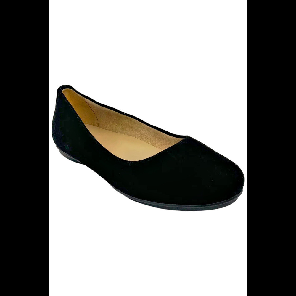 Naturalizer Black Suede Ballet Flats
